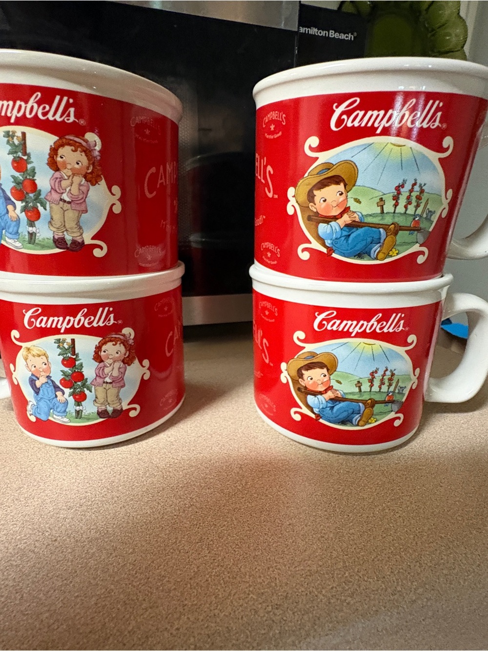 Campbell's Red Collectible Mugs - Set of 4